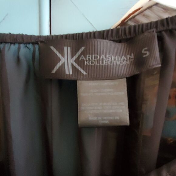 Kardashian Kollection shear black dress - Picture 2 of 4